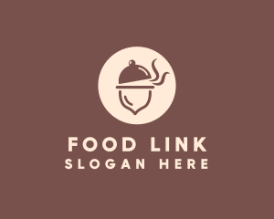 Cloche Acorn Food logo design