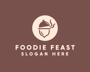 Cloche Acorn Food logo design