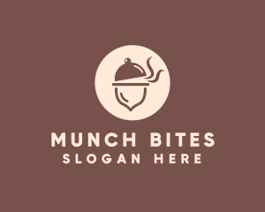 Cloche Acorn Food logo design