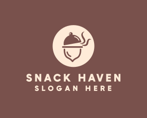 Cloche Acorn Food logo design