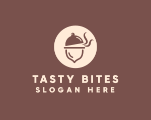 Cloche Acorn Food logo design