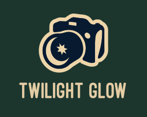 Twilight - Night Camera Stargazing Camp logo design