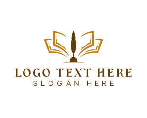 Notary - Feather Paper Publishing logo design