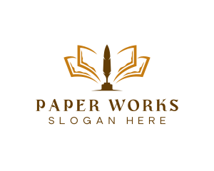 Paper - Feather Paper Publishing logo design