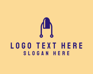 Fingernail - Modern Tech Nail logo design
