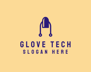 Modern Tech Nail logo design