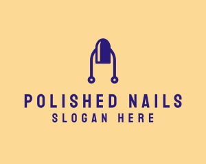 Modern Tech Nail logo design