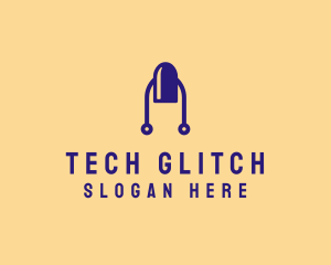 Modern Tech Nail logo design