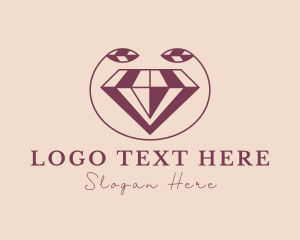 Diamond - Crystal Leaf Jewelry logo design