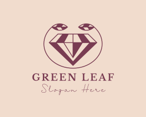 Crystal Leaf Jewelry logo design