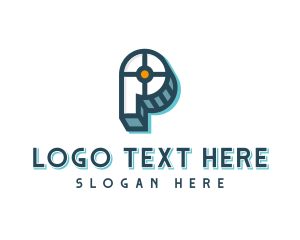 Layered - 3D Business Letter P logo design