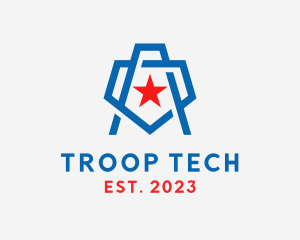 Troop - American Armed Forces logo design