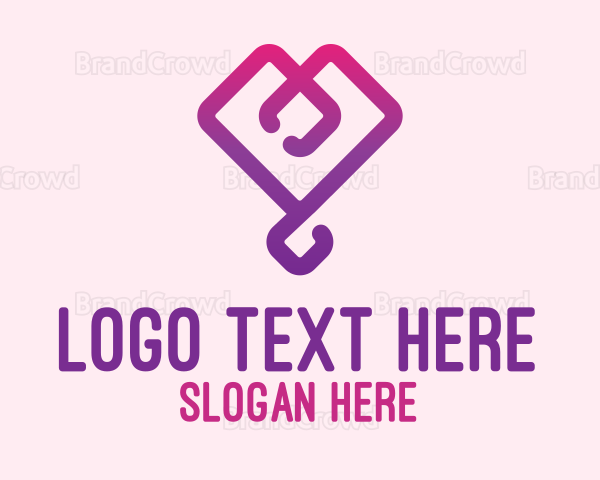 Modern Gradient Heart Logo