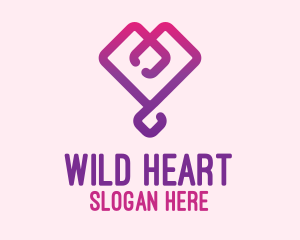 Modern Gradient Heart logo design