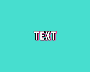 Cool Bright Text logo design