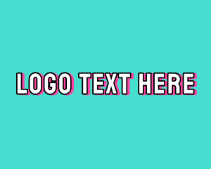 Cool Bright Text Logo