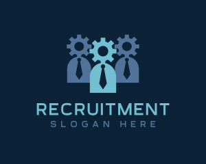 Employee Worker Recruitment logo design