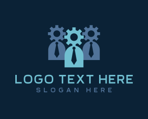 Cog - Employee Worker Recruitment logo design