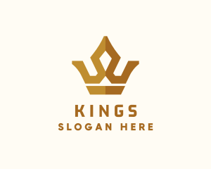 Gold King Crown logo design