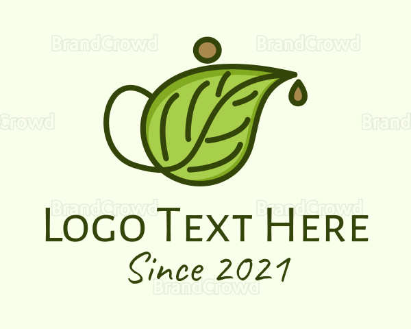 Herbal Tea Teapot Logo
