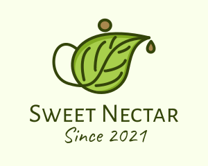 Herbal Tea Teapot  logo design