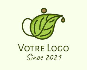 Herbal Tea Teapot  logo design