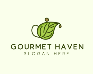 Herbal Tea Teapot  logo design