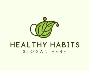 Herbal Tea Teapot  logo design