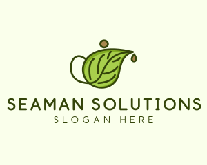 Herbal Tea Teapot  logo design