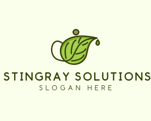 Herbal Tea Teapot  logo design