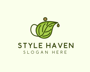 Herbal Tea Teapot  logo design