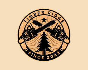 Logging - Lumberjack Logging Chainsaw logo design