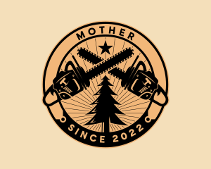 Chain Saw - Tree Logging Chainsaw logo design