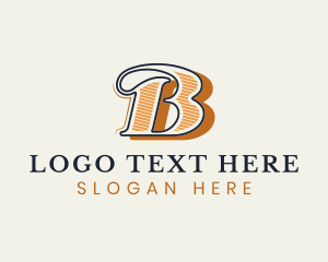 Vintage - Retro Business Studio Letter B logo design