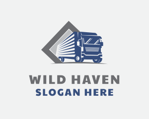 Cargo Truck Delivery Logo