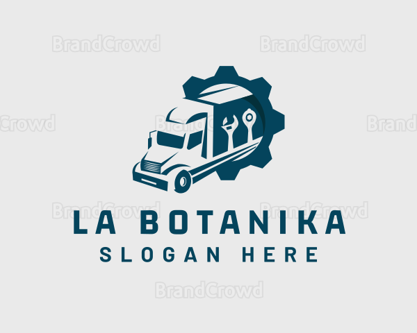 Trucking Auto Mechanic Logo