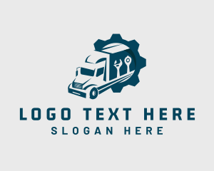 Haulage - Trucking Auto Mechanic logo design