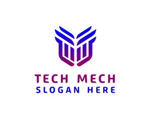 Mech Mask Clan logo design