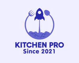 Rocket Kitchen Utensils logo design