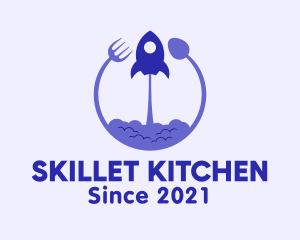 Rocket Kitchen Utensils logo design