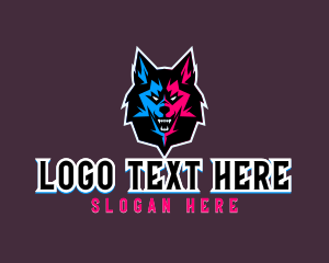 Dog - Mad Wolf Beast logo design