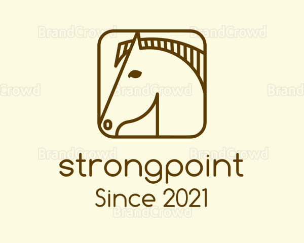 Minimalist Horse App Logo