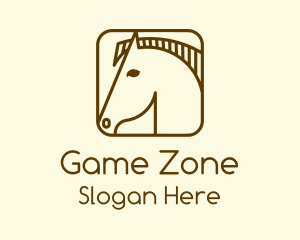 Minimalist Horse App Logo