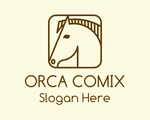 Minimalist Horse App Logo