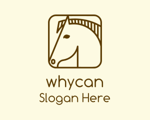 Minimalist Horse App Logo