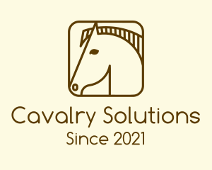 Cavalry - Minimalist Horse App logo design
