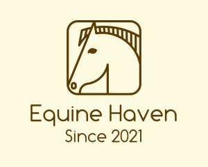 Stable - Minimalist Horse App logo design