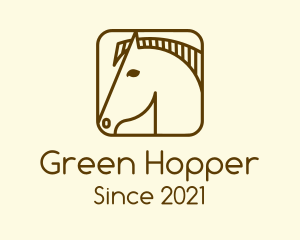 Minimalist Horse App logo design