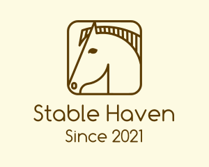Horse - Minimalist Horse App logo design