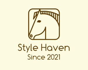 Horse Race - Minimalist Horse App logo design